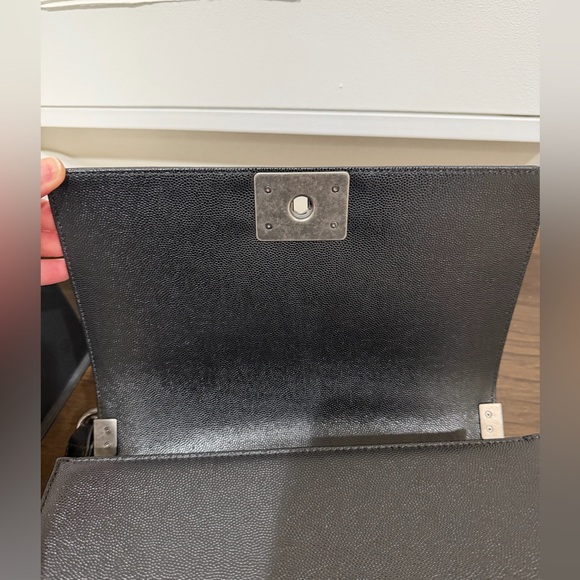 Chanel Caviar Quilted Boy Bag - Black - Old Medium - Picture 8 of 12